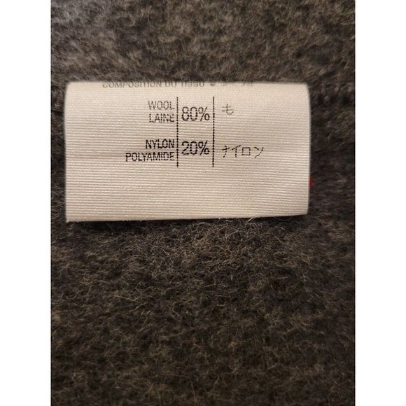 GLOVERALL MEN'S / WOMEN'S GRAY DUFFLE COAT WOOL ENGLAND SIZE US46 / EUR 56 #970 - Picture 13 of 15